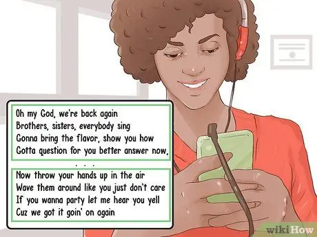 Определите стих в песне или стихотворении Шаг 2