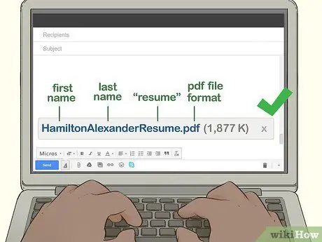 Отправьте сопроводительное письмо и резюме по электронной почте Шаг 1