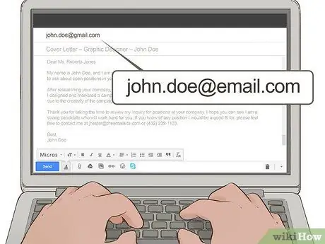 Отправьте сопроводительное письмо и резюме по электронной почте Шаг 9
