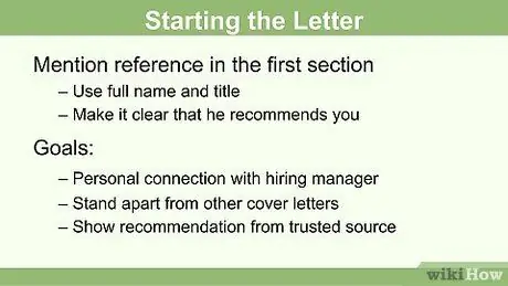 Включите направление в сопроводительное письмо Шаг 7