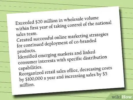 Сделайте свое резюме ROAR (ориентированным на результат и релевантным) Шаг 3