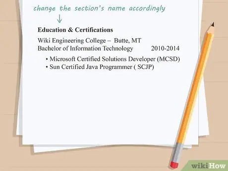 Напишите информацию об образовании в резюме Шаг 11