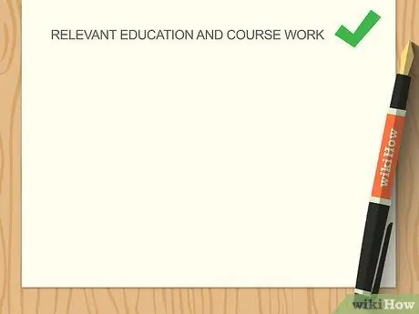 Упомяните соответствующую курсовую работу в шаге 6 резюме