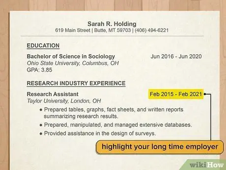 Опишите трудовую этику в резюме Шаг 6