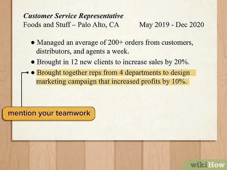 Опишите трудовую этику в резюме Шаг 9