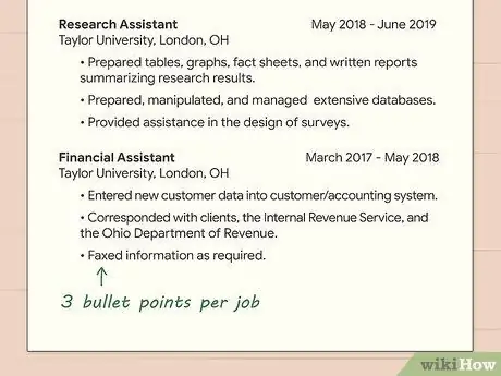 Напишите описание своей работы в резюме. Шаг 10