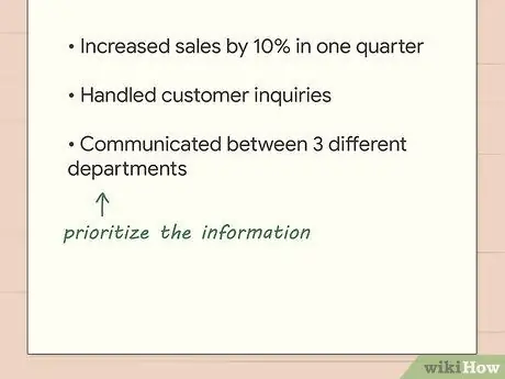 Напишите описание своей работы в резюме. Шаг 5