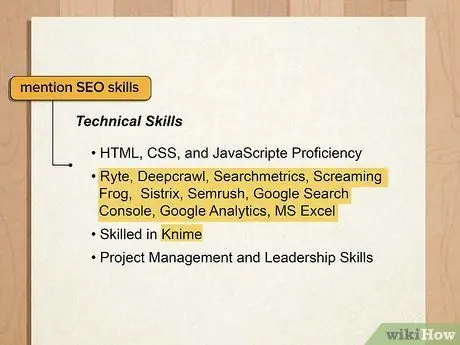 Продемонстрируйте технические навыки в резюме, шаг 11