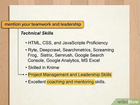 Продемонстрируйте технические навыки в резюме, шаг 15