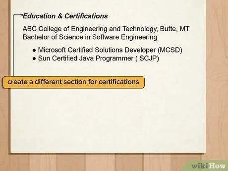 Продемонстрируйте технические навыки в резюме, шаг 6
