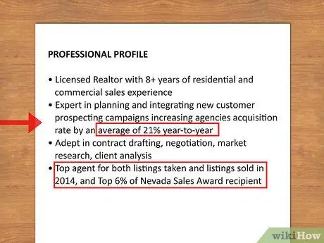 Напишите резюме для работы в сфере недвижимости Шаг 2