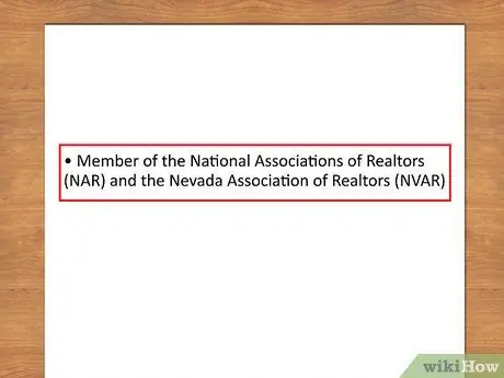 Напишите резюме для работы в сфере недвижимости Шаг 6