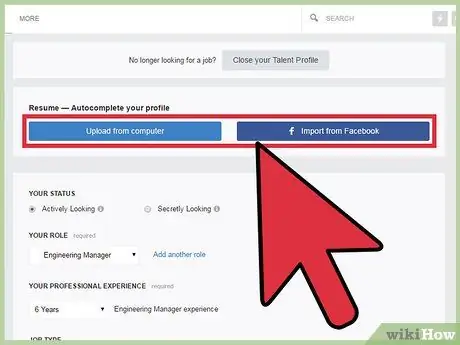 Разместите резюме в AngelList, шаг 3