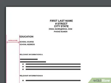 Составьте резюме в колледже Шаг 11