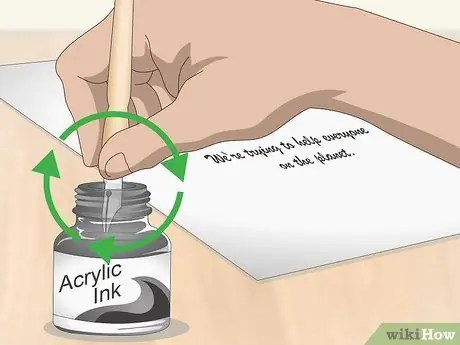 Используйте перо для погружения, шаг 11