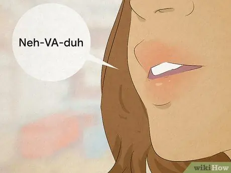 Произнесите Невада Шаг 1