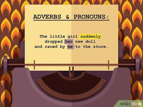 Найдите части речи в тексте Шаг 9