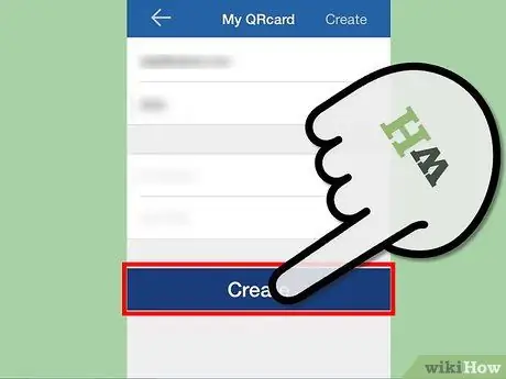 Создайте индивидуальную карточку контакта с QR-кодом в ScanLife для iPhone Шаг 6