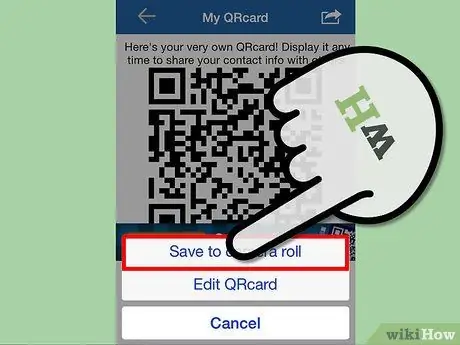 Создайте индивидуальную карточку контакта с QR-кодом в ScanLife для iPhone Шаг 7