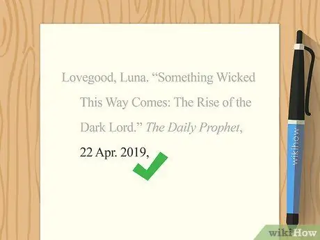 Цитируйте онлайн-статьи в MLA Step 4