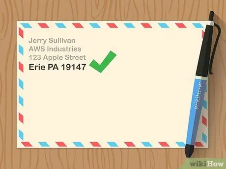 Напишите обратный адрес Шаг 4