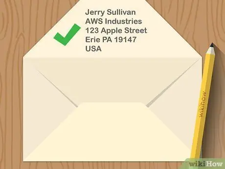 Напишите обратный адрес Шаг 8