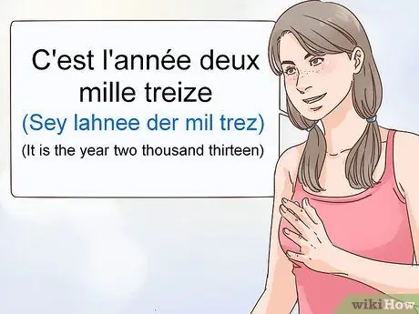 Произнесите годы по-французски Шаг 7