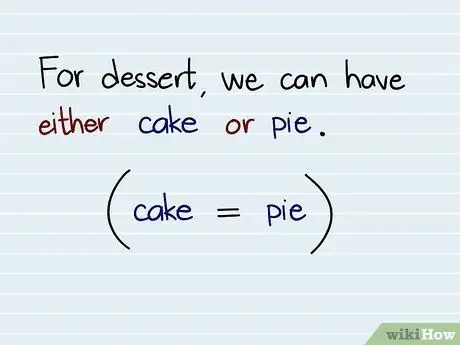 Используйте Either and Neither Шаг 1