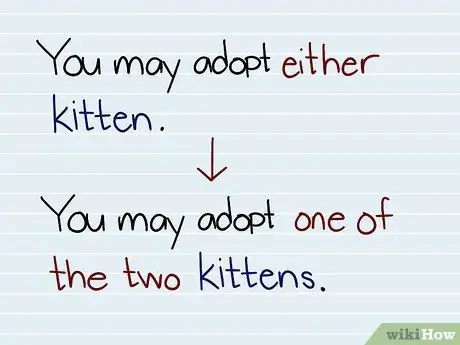 Используйте Either and Neither, шаг 10