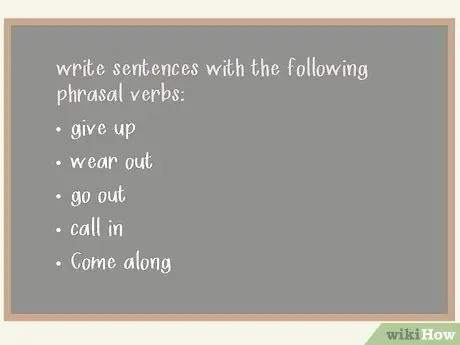 Обучение фразовым глаголам Шаг 8