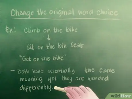 Перефразируйте абзац Шаг 4