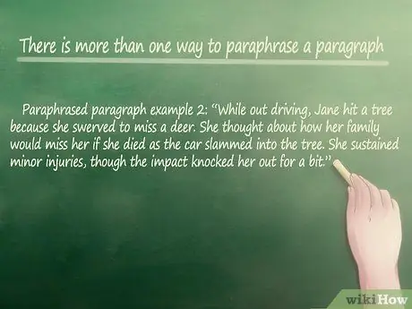 Перефразируйте абзац Шаг 8