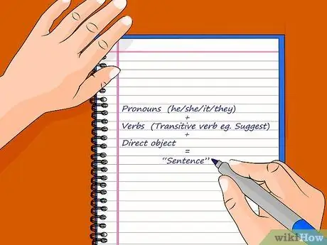 Используйте глагол предложения, шаг 9