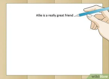 Напишите абзац для гамбургера, шаг 1