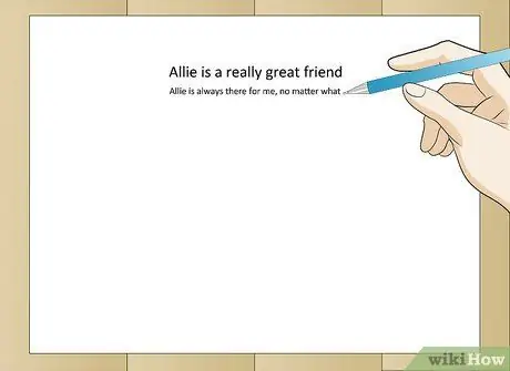 Напишите абзац для гамбургера, шаг 2