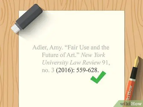 Цитируйте статьи в обзоре закона Шаг 17