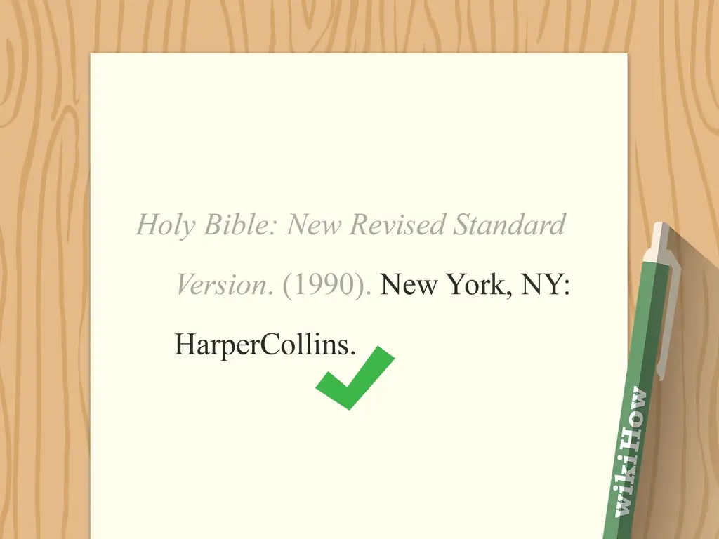 Простые способы цитировать Библию в АПА: 8 шагов (с иллюстрациями)