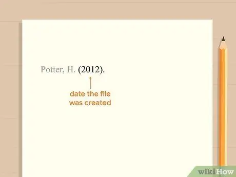 Цитируйте файл PDF в APA Step 3