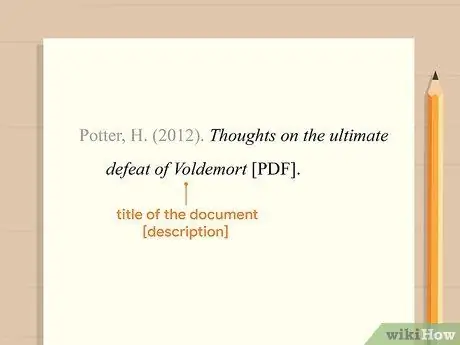 Цитируйте файл PDF в APA Step 4