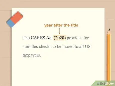 Укажите акт Конгресса в APA Step 8