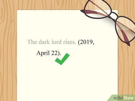 Цитировать в APA без автора Шаг 3