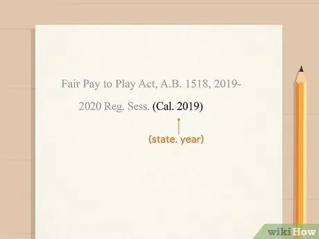 Укажите законопроект о сборке в APA Step 4