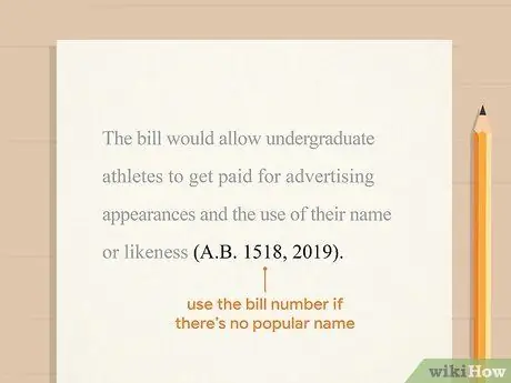 Укажите законопроект о сборке в APA Step 8