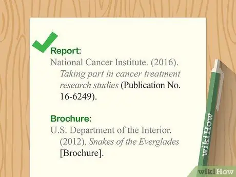 Цитируйте правительственные сайты в APA Step 4