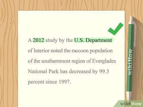 Цитируйте правительственные сайты в APA Step 9