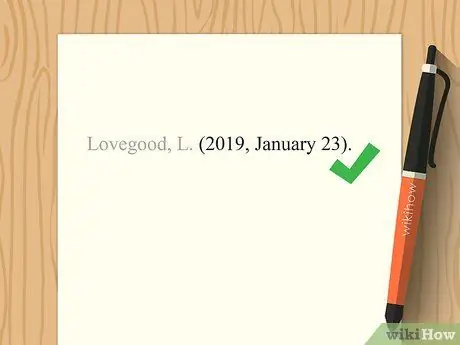 Цитируйте газетные статьи в APA Step 2