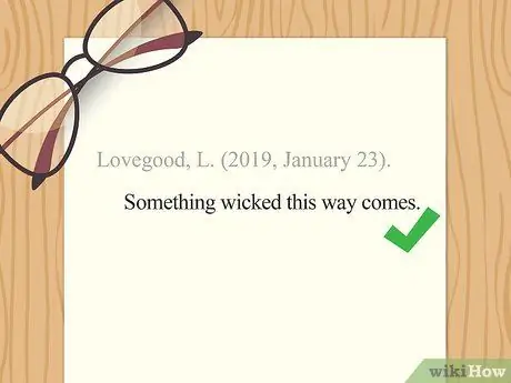 Цитируйте газетные статьи в APA Step 3