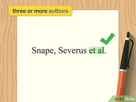 Цитируйте нескольких авторов в шаге 3 MLA