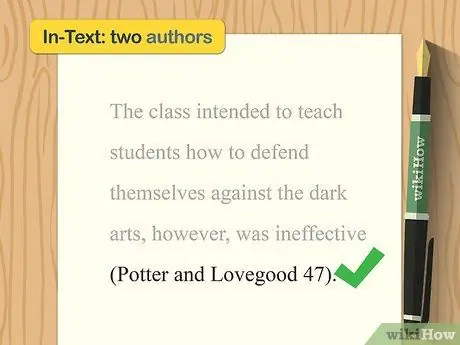 Цитируйте нескольких авторов в MLA Step 4