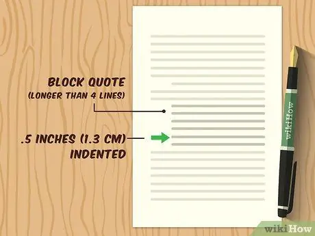 Форматирование цитаты в MLA Шаг 5